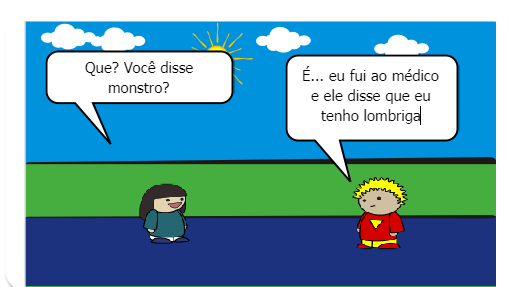 Que monstro é esse na minha barriga? 