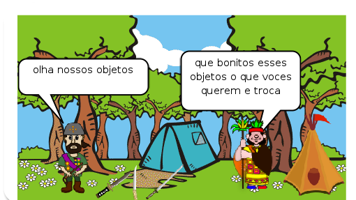 Em 1492 Cristóvão Colombo comandou uma expedição de navio rumo a índia tinha passado uns dia que eles estavam navegando e um tripulante.    