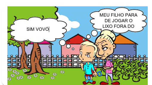 ERA UM MENINO MUITO PORCO ELE GOSTAVA DE JOGAR O LIXO DO QUE ELE COMIA NO CHÃO ETC...