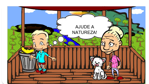 ERA UM MENINO MUITO PORCO ELE GOSTAVA DE JOGAR O LIXO DO QUE ELE COMIA NO CHÃO ETC...