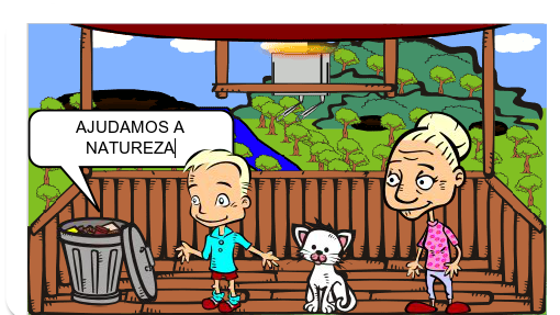 ERA UM MENINO MUITO PORCO ELE GOSTAVA DE JOGAR O LIXO DO QUE ELE COMIA NO CHÃO ETC...