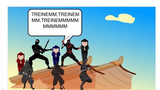 E baseado no antigo gibi ninjas vs aliens 1 mas agora tem a honra de apresentar ninjas vs aliens 2.0
