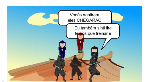 E baseado no antigo gibi ninjas vs aliens 1 mas agora tem a honra de apresentar ninjas vs aliens 2.0
