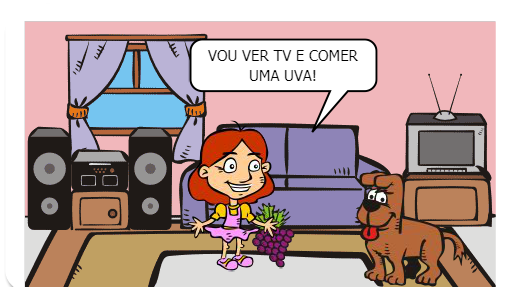  Lelê tem um cachorro de estimação e com ele brinca o tempo todo. Quando vai ao parque leva sempre o linguiça ,juntos se divertem muito.