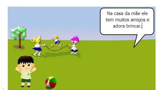 Hulgui era uma criança muito criativa que gostava muito de brincar todos os dias. 