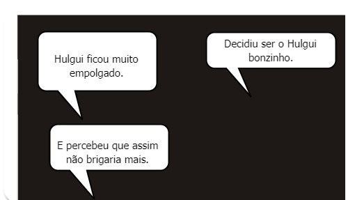 Hulgui era uma criança muito criativa que gostava muito de brincar todos os dias. 
