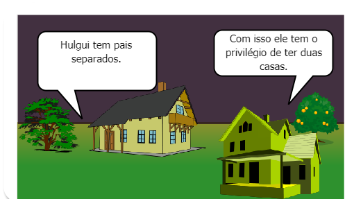Hulgui era uma criança muito criativa que gostava muito de brincar todos os dias. 