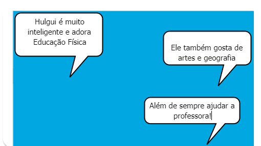 Hulgui era uma criança muito criativa que gostava muito de brincar todos os dias. 