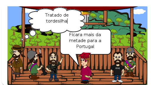 Depois da Espanha e Portugal se lançarem ao mar para explorar novas rotas para a Índia e se perderam e chegaram na América também acharam os índios. 