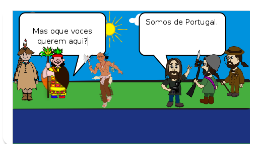 Depois da Espanha e Portugal se lançarem ao mar para explorar novas rotas para a Índia e se perderam e chegaram na América também acharam os índios. 