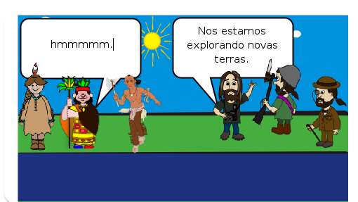Depois da Espanha e Portugal se lançarem ao mar para explorar novas rotas para a Índia e se perderam e chegaram na América também acharam os índios. 