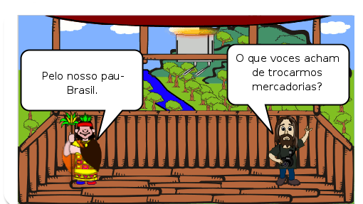 Depois da Espanha e Portugal se lançarem ao mar para explorar novas rotas para a Índia e se perderam e chegaram na América também acharam os índios. 