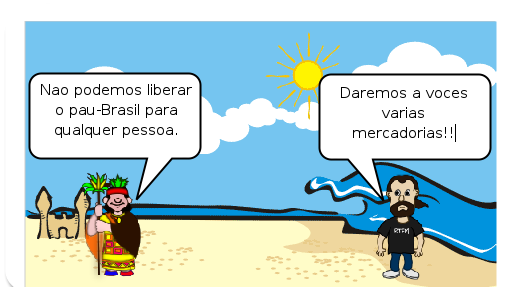 Depois da Espanha e Portugal se lançarem ao mar para explorar novas rotas para a Índia e se perderam e chegaram na América também acharam os índios. 