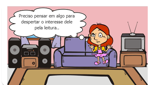 Trata-se de um menino que não gostava de ler, só queria saber das suas tecnologias (celular, tablet e computador). Até que sua irmã teve uma brilhante ideia para que ele se interessasse pela literatura.