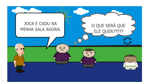 Uma dupla de garotos na escola não aceitam a chegada do novo colega de classe.