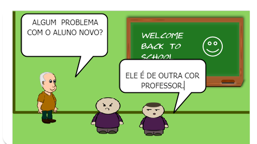 Uma dupla de garotos na escola não aceitam a chegada do novo colega de classe.