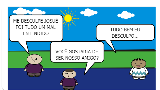 Uma dupla de garotos na escola não aceitam a chegada do novo colega de classe.
