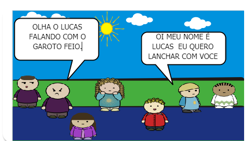 Uma dupla de garotos na escola não aceitam a chegada do novo colega de classe.