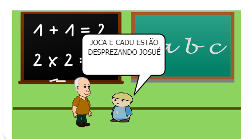 Uma dupla de garotos na escola não aceitam a chegada do novo colega de classe.
