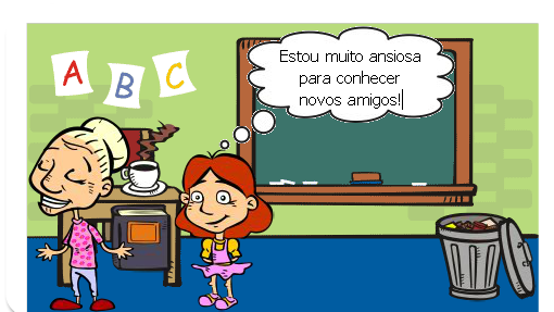 A menina e as suas 