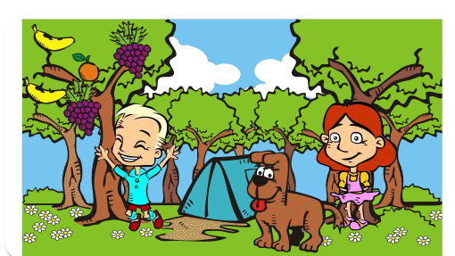 A colônia de férias divertida