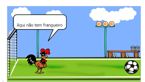 O primeiro jogo do frangueiro