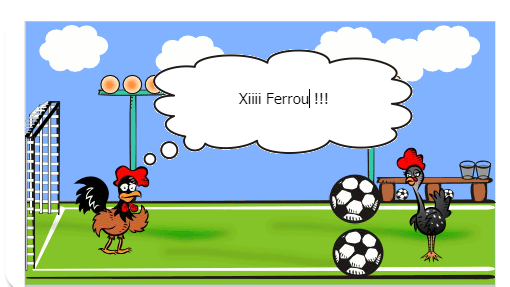 O primeiro jogo do frangueiro