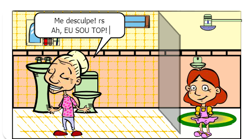Gibi educativo, que de uma forma divertida explica o que é mastite.