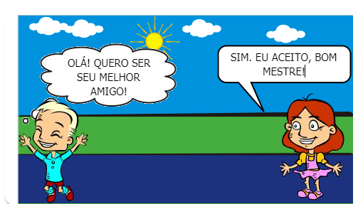 <br />
EU SOU O AMIGO DE VOCÊS E VIM PARA VIVER UMA ETERNA AMIZADE COM TODOS VOCÊS.