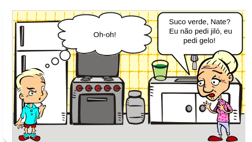 Nate entende errado.