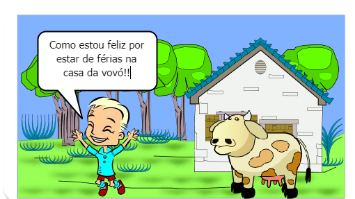 Minha história é de um menino que adora brincar e estudar