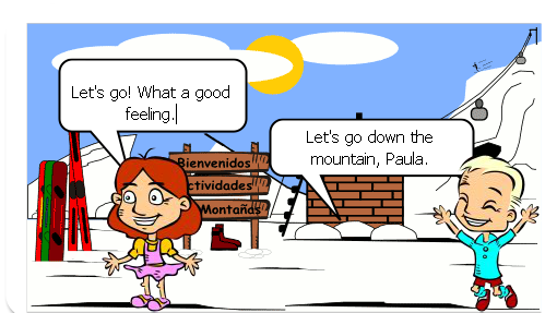 climbing a mountain.