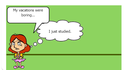 Aluna faz perguntas para a professora. 