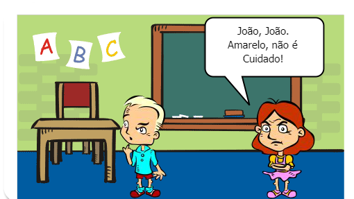 Aula - Ensinaremos aos alunos o significado das cores do semáforo - Aula de Trânsito