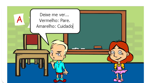 Aula - Ensinaremos aos alunos o significado das cores do semáforo - Aula de Trânsito