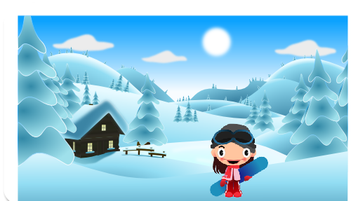 Com sua força de vontade, chegou até a conquistar uma disputada bolsa de estudos no exterior. Diante da neve, ela ficou maravilhada e aprendeu uma língua e cultura diferentes.