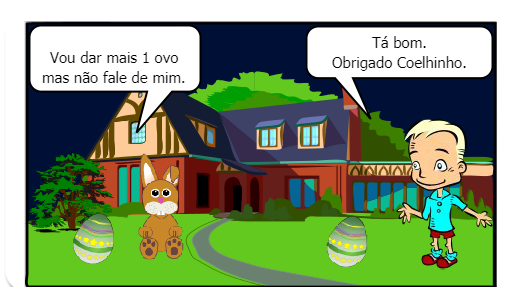Quando o Coelho chega.<br />
(Mas de repente acontece uma coisa)