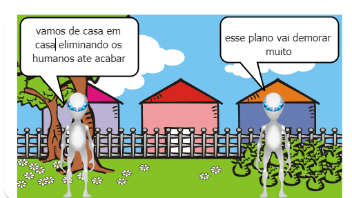 chegou os ataques dos alienigenas