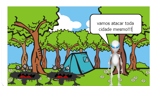 chegou os ataques dos alienigenas