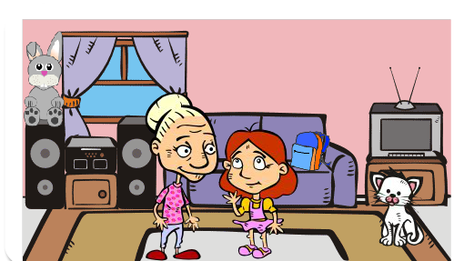 A história conta que uma menina ganhará um grande ovo de páscoa!