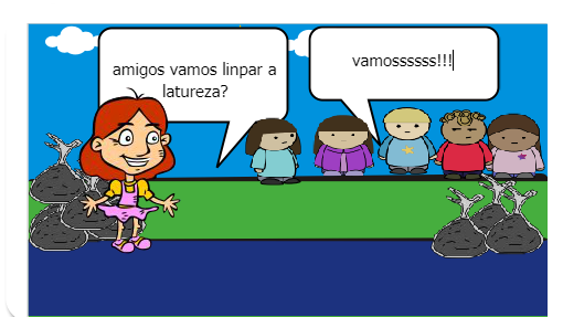 a historia fala do nosso mundo que ta muito poluido por causa dos homens
