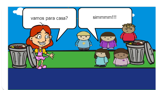 a historia fala do nosso mundo que ta muito poluido por causa dos homens