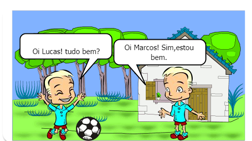 Esse gibi fala de como é bom ajudar as pessoas que precisam.