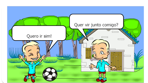 Esse gibi fala de como é bom ajudar as pessoas que precisam.