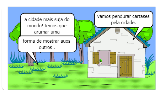                     a cidade poluida