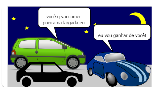 começou a corrida de carros na cidade de los santos