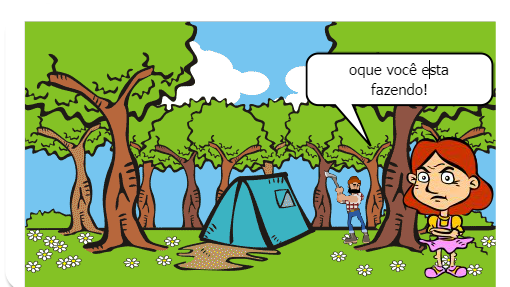 era uma vez uma floresta limpa sem desmataçao 