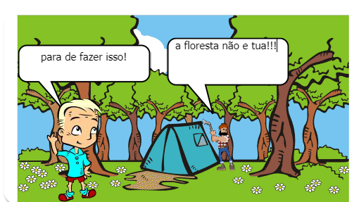 era uma vez uma floresta limpa sem desmataçao 