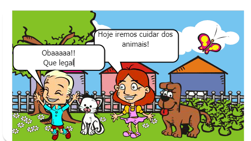 esse texto fala sobre como é bom cuidar dos animais que vivem ao nosso redor