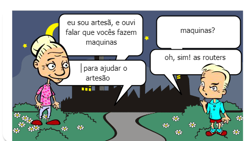 um vendedor tem como missão, vender router, porem tem como desafio, convencer o cliente que é um bom investimento, para isso ele terá que utilizar da arte de negociar.